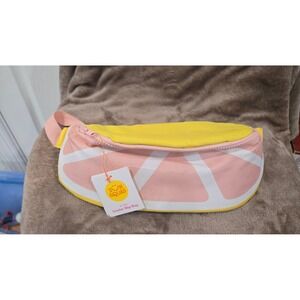 Sun Squad Cooler Hip Bag Yellow Pink Citrus Fruit Print Adjustable Strap